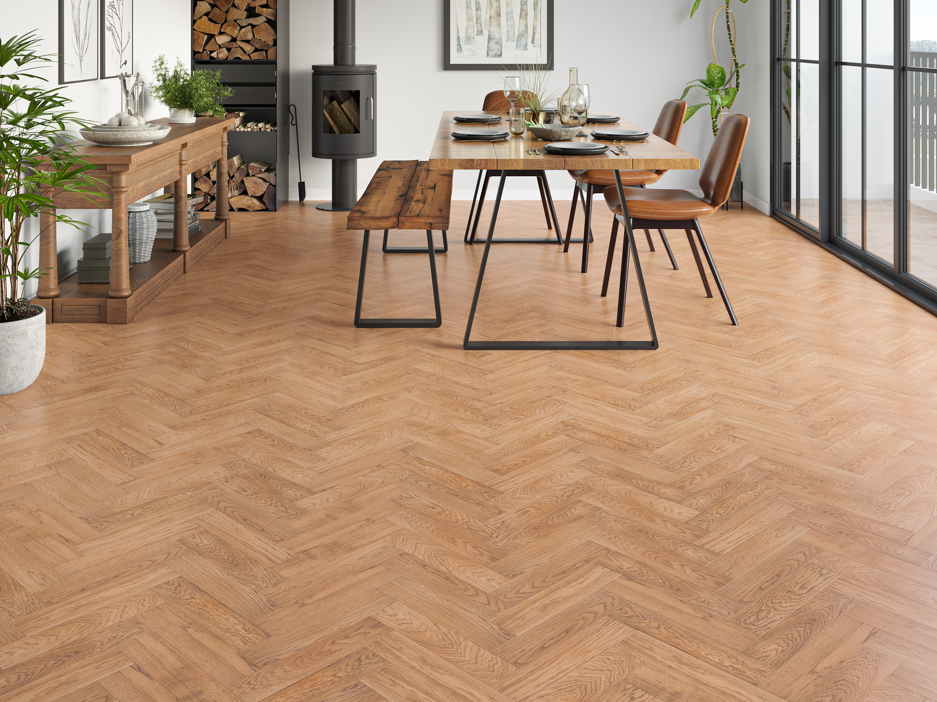 Dean Oak Herringbone Engineered Wood 20/6mm - 121 Flooring