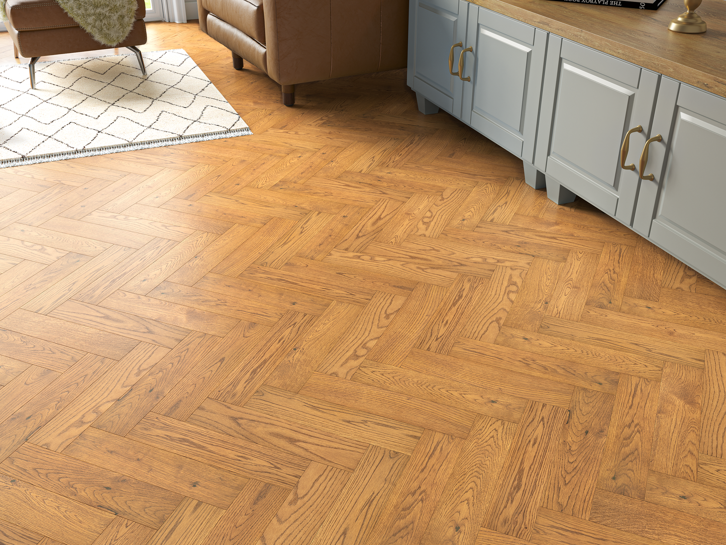 Moors Oak Herringbone Engineered Wood 20/6mm - 121 Flooring
